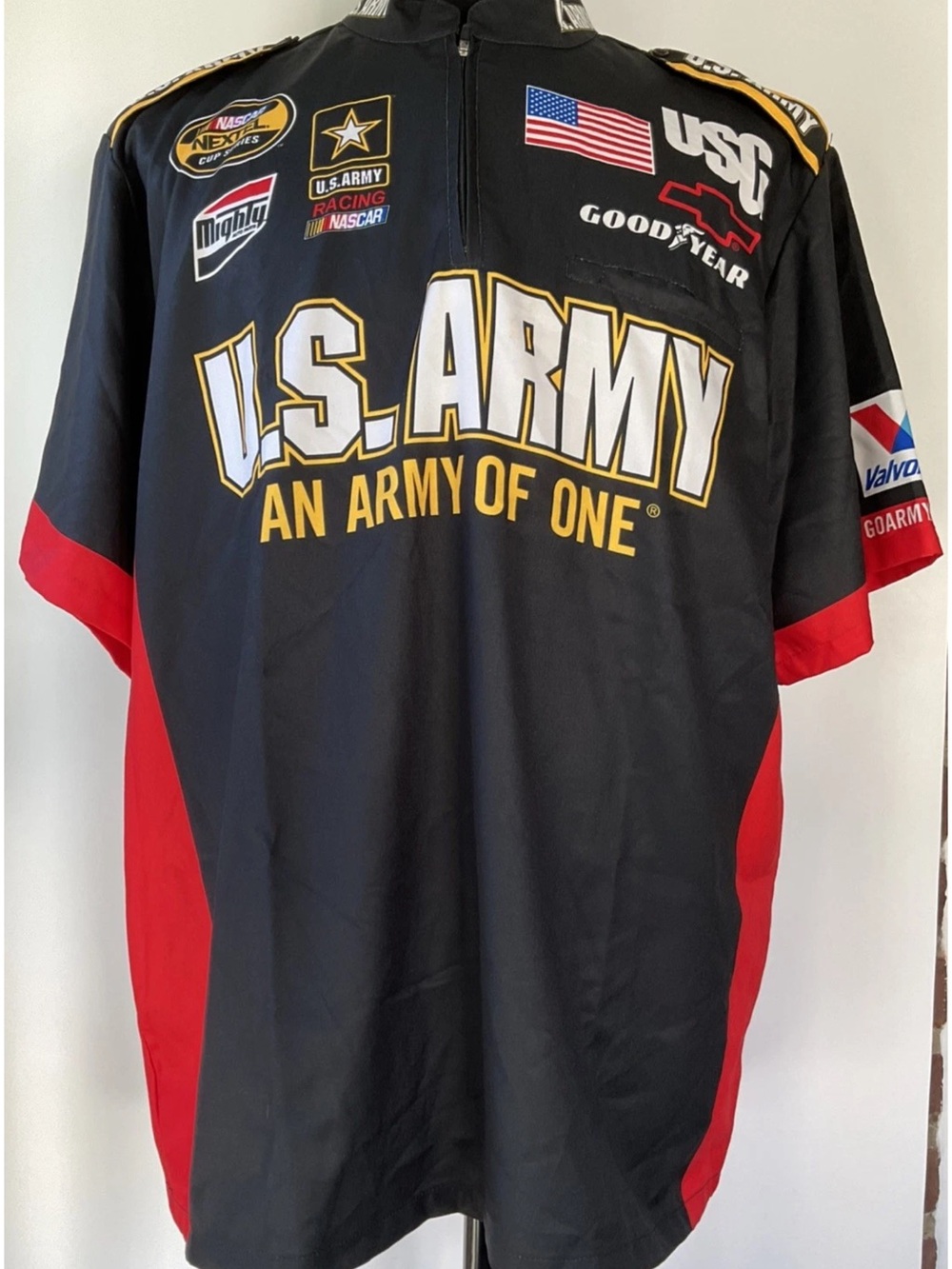 Outer Circle Nascar US Army Racing 1/4 Zip Pullover Size XXL